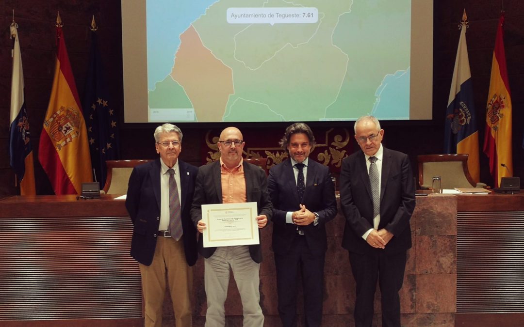 El Ayuntamiento de Tegueste recibe el Premio de Excelencia a la Transparencia Digital en Canarias