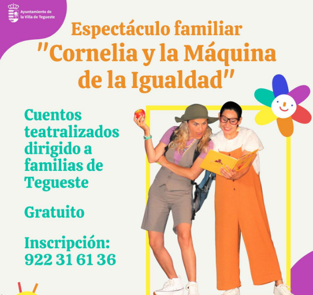 Bienestar Social organiza el espectáculo familiar ‘Cornelia y la Máquina de la Igualdad’