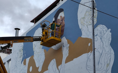 Tegueste realza el papel de la mujer rural con dos murales de grandes dimensiones en el municipio