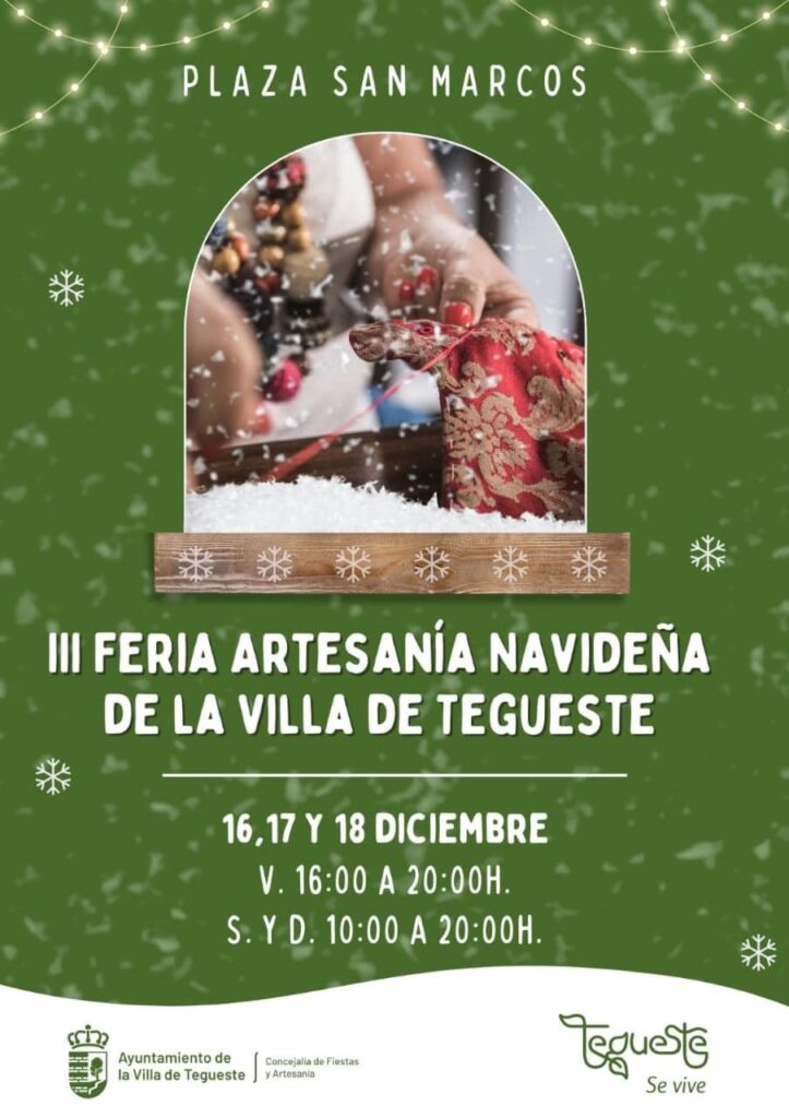 Cartel Feria de Artesania Navideña en Tegueste