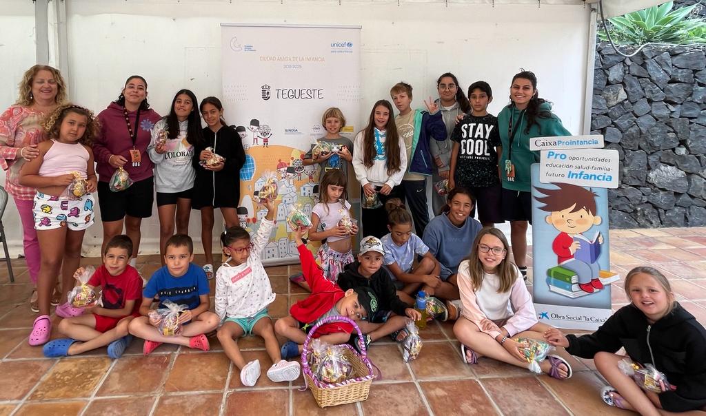 22 niños y niñas de Tegueste finalizan las actividades de Verano de Colonias Urbanas, del Programa CaixaProInfancia