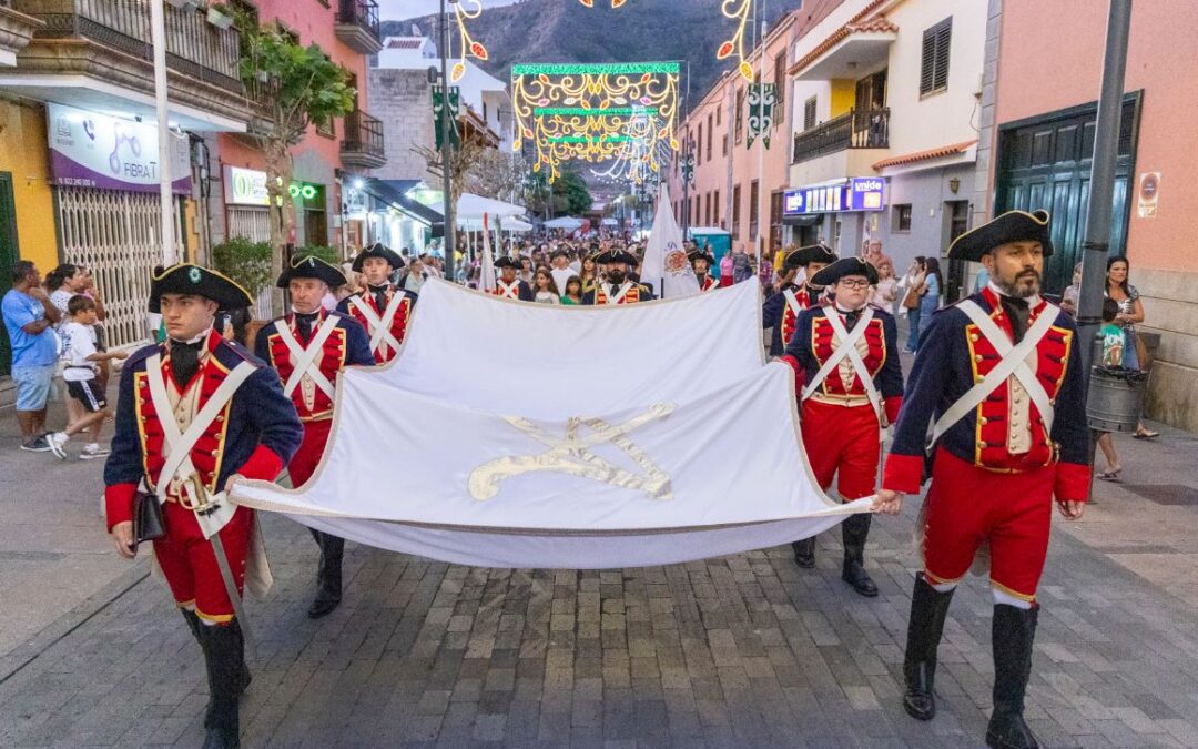 El izado de la bandera inicia las Fiestas de Los Remedios en Tegueste