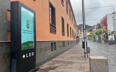 El Ayuntamiento de Tegueste instala dos tótem digitales para reforzar la difusión de la actividad del municipio