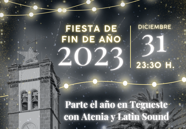 La plaza San Marcos, en Tegueste, acoge la gran fiesta de Fin de Año para partir el 2023