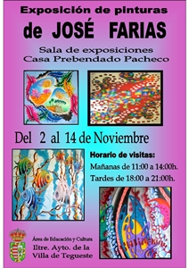 Cartel de la exposición de José Farias
